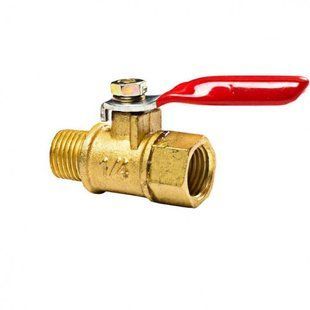 Кран компрессора 1/4" внутренняя - 1/4" наружная A22 8490 фото