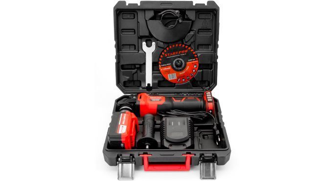 Шліфмашина кутова акумуляторна START PRO SAG2-21/2B BRUSHLESS SAG2-21/2В 5268 фото