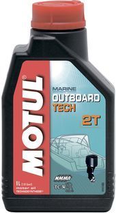 Олива моторна (мастило) MOTUL 2Т Outboard Tech 1 л синтетика човен 102789 851711 102789 фото