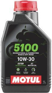 Олива моторна (мастило) MOTUL 4T 5100 10W30 1л генератор 104062 (к.ун. 15069) 104062 фото
