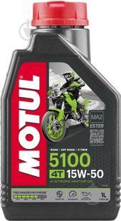 Олива моторна (мастило) MOTUL 4Т 5100 15W50 1л Ю0001427 104080 (к.ун.14983) 12063 фото