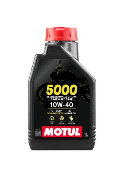 Олива моторна (мастило) MOTUL 4Т SAE 5000 10W40 (60л упаковка )100мл 104058 12067 фото