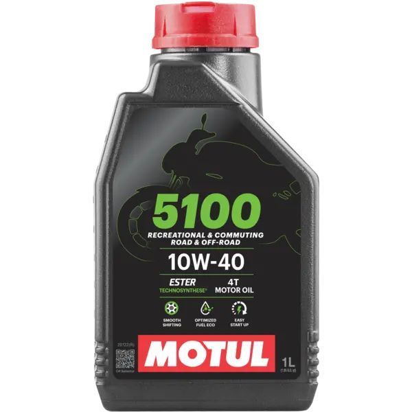 Олива моторна (мастило) MOTUL 4Т SAE 5100 10W40 (60л упаковка) 100мл 104070 836561 фото