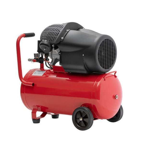 Компресор, 50 л, 2,23 кВт, 220 В, 10 атм, 354 л/хв, 2 циліндри INTERTOOL PT-0004 8378 фото