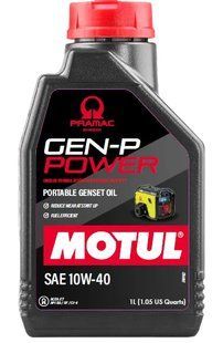 Олива моторна (мастило) MOTUL GEN-P SAE 10W40 1л генератор 111239 835101 836311 фото