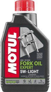 Олива вилочна MOTUL Fork Oil Expert light SAE 5W 1L 105929 114073 822301 105929 фото
