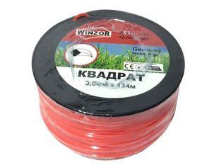 Ліска косильна Winzor Pro Series 3,0 мм, армований квадрат, помаранчева (1 м) 9191 фото