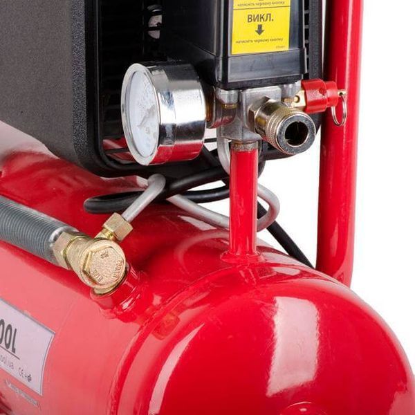 Компресор, 9 л, 0,75 кВт, 220 В, 8 атм, 160 л/хв INTERTOOL PT-0002 8376 фото