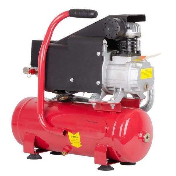 Компресор, 9 л, 0,75 кВт, 220 В, 8 атм, 160 л/хв INTERTOOL PT-0002 8376 фото