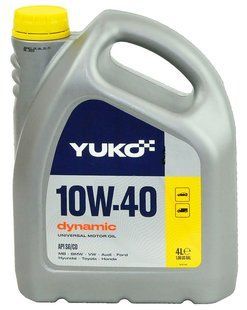 Олива моторна напівсинт. YUKO DYNAMIC 10W-40 API SG/CD 5л. 23583 фото
